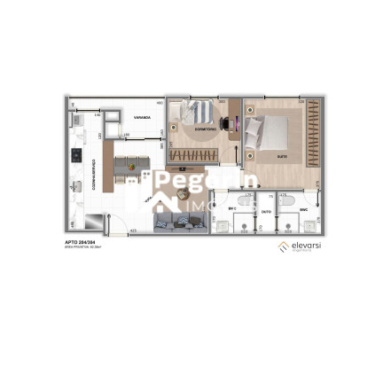 Imagem Apartamento com 3 Quartos à Venda, 75 m² em Centro - Pinhais