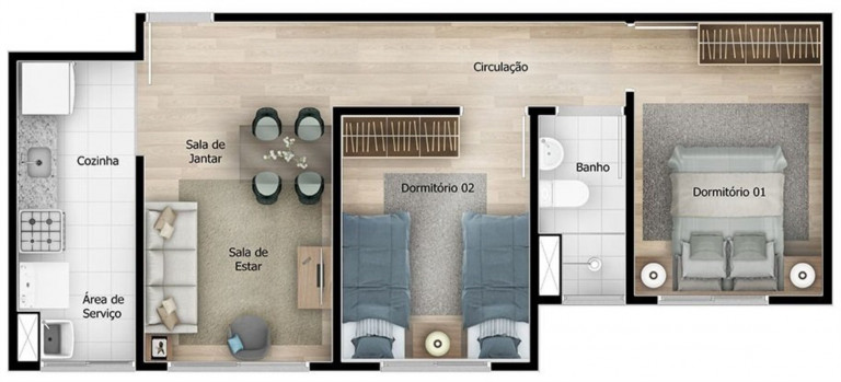 Imagem Imóvel com 2 Quartos à Venda, 42 m² em Jardim São Savério - São Paulo Imagem Imóvel com 2 Quartos à Venda, 42 m² em Jardim São Savério - São Paulo