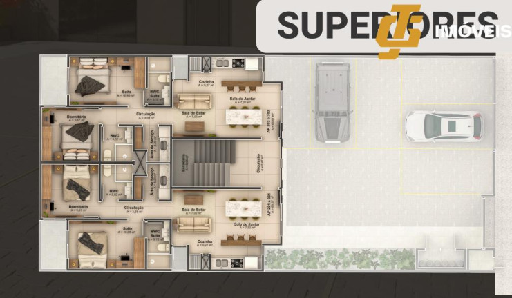 Imagem Apartamento com 2 Quartos à Venda, 63 m² em Santa Regina - Camboriú Imagem Apartamento com 2 Quartos à Venda, 63 m² em Santa Regina - Camboriú