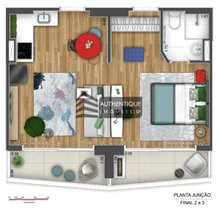 Imagem Apartamento com 1 Quarto à Venda, 22 m² em Centro - São Paulo