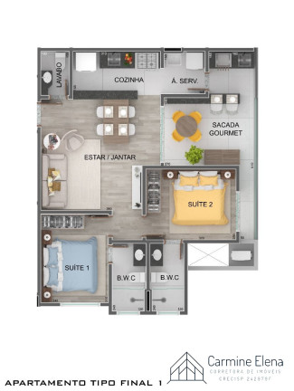 Imagem Apartamento com 2 Quartos à Venda, 70 m² em Itaguá - Ubatuba
