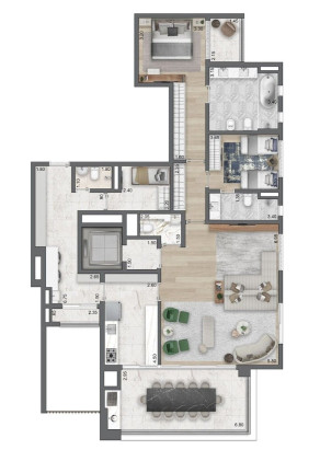 Imagem Apartamento com 3 Quartos à Venda, 198 m² em Moema - São Paulo Imagem Apartamento com 3 Quartos à Venda, 198 m² em Moema - São Paulo