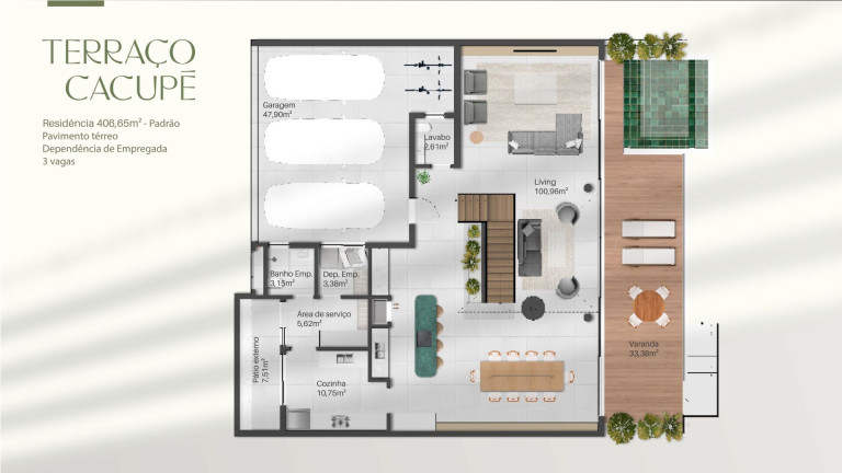 Imagem Casa com 4 Quartos à Venda, 406 m² em Cacupé - Florianópolis
