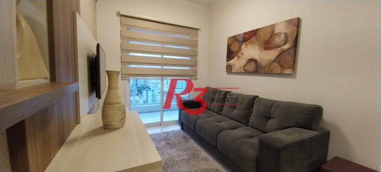 Imagem Apartamento com 1 Quarto para Alugar, 50 m² em Gonzaga - Santos