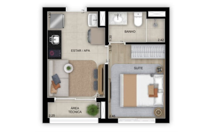 Imagem Apartamento com 1 Quarto à Venda, 26 m² em Alto Da Boa Vista - São Paulo Imagem Apartamento com 1 Quarto à Venda, 26 m² em Alto Da Boa Vista - São Paulo