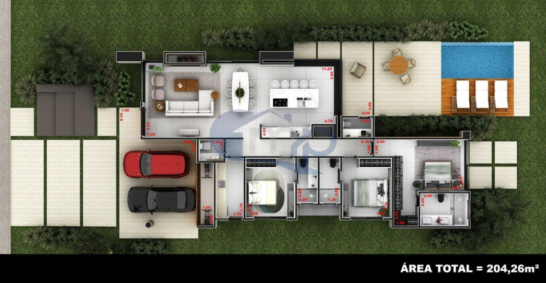 Imagem Casa de Condomínio com 3 Quartos à Venda, 204 m² em Engenho Velho - Torres Imagem Casa de Condomínio com 3 Quartos à Venda, 204 m² em Engenho Velho - Torres