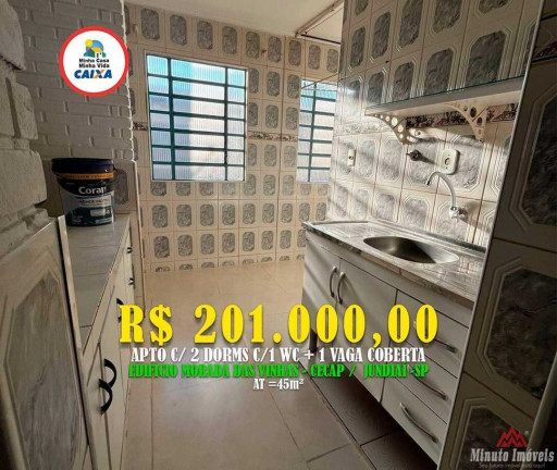 Imagem Apartamento com 2 Quartos à Venda, 45 m² em Morada Das Vinhas - Jundiaí Imagem Apartamento com 2 Quartos à Venda, 45 m² em Morada Das Vinhas - Jundiaí