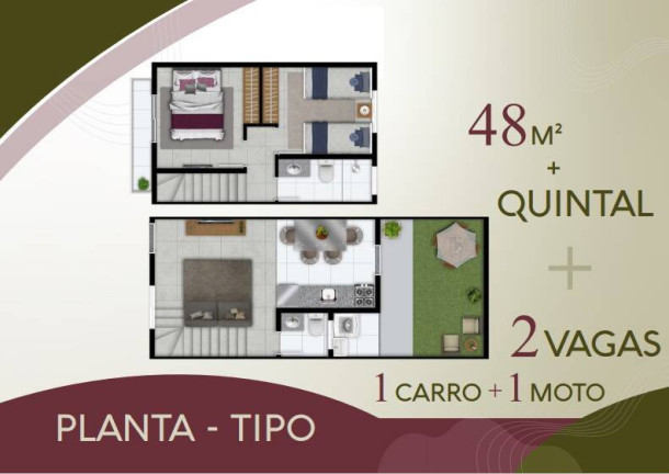 Imagem Casa de Condomínio com 2 Quartos à Venda, 48 m² em Chácara Rincão - Cotia