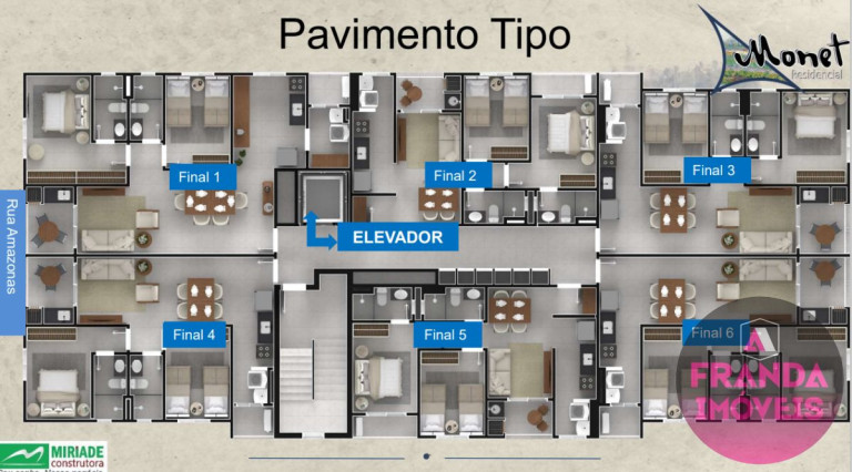 Imagem Apartamento com 2 Quartos à Venda, 61 m² em Umuarama - Ubatuba