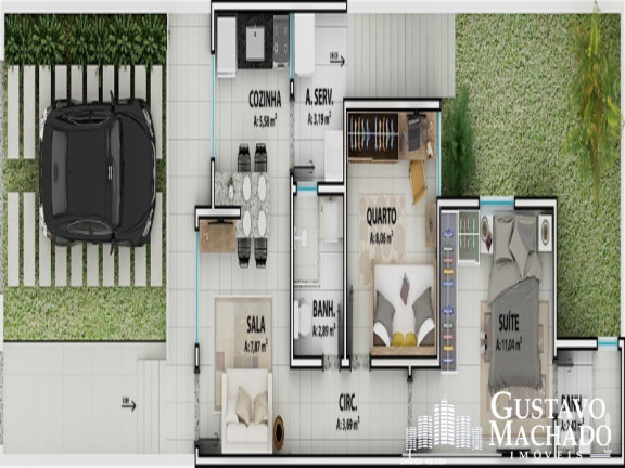 Imagem Casa com 2 Quartos à Venda, 53 m² em Roma - Volta Redonda Imagem Casa com 2 Quartos à Venda, 53 m² em Roma - Volta Redonda