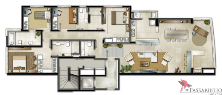 Imagem Apartamento com 4 Quartos à Venda, 182 m² em Praia Grande - Torres Imagem Apartamento com 4 Quartos à Venda, 182 m² em Praia Grande - Torres