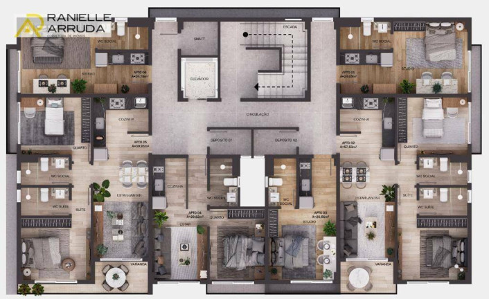 Imagem Apartamento com 2 Quartos à Venda, 57 m² em Intermares - Cabedelo Imagem Apartamento com 2 Quartos à Venda, 57 m² em Intermares - Cabedelo