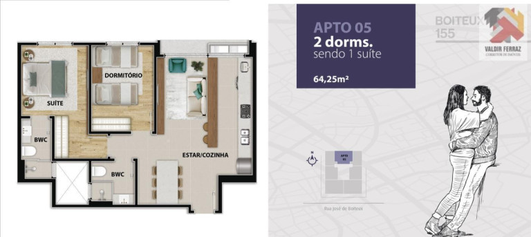 Imagem Apartamento com 2 Quartos à Venda, 69 m² em Centro - Florianópolis