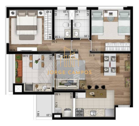 Imagem Apartamento com 2 Quartos à Venda, em Jardim Britânia - Caraguatatuba Imagem Apartamento com 2 Quartos à Venda, em Jardim Britânia - Caraguatatuba