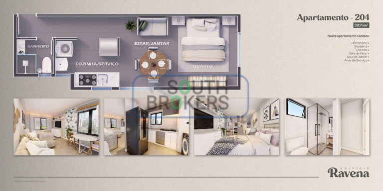 Imagem Apartamento com 2 Quartos à Venda, 27 m² em Hauer - Curitiba Imagem Apartamento com 2 Quartos à Venda, 27 m² em Hauer - Curitiba