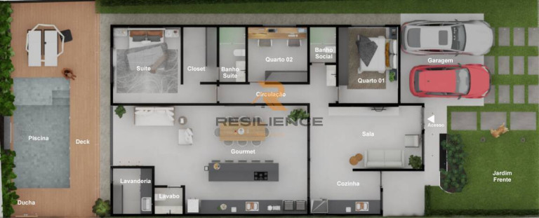 Imagem Casa de Condomínio com 3 Quartos à Venda, 180 m² em Residencial Golden Class - Lagoa Santa Imagem Casa de Condomínio com 3 Quartos à Venda, 180 m² em Residencial Golden Class - Lagoa Santa