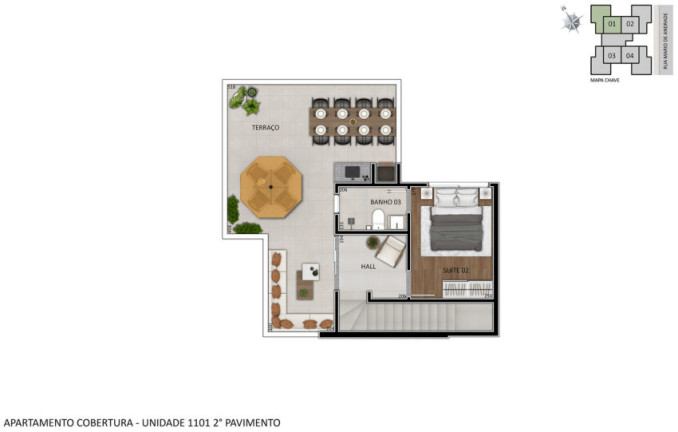 Imagem Cobertura com 3 Quartos à Venda, 76 m² em Santa Branca - Belo Horizonte