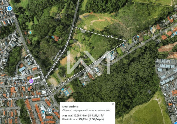 Terreno à Venda, 42.300 m² em Portal Dos Gramados - Guarulhos