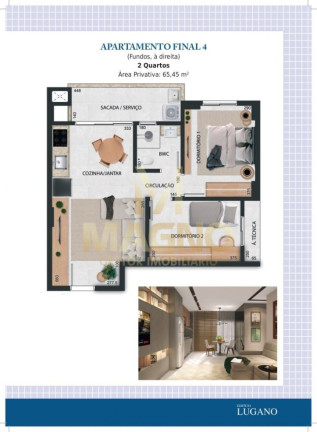 Imagem Apartamento com 2 Quartos à Venda, 65 m² em Alto Alegre - Cascavel
