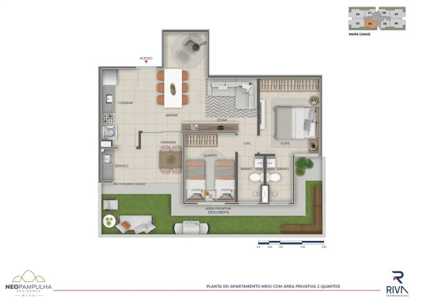 Imagem Apartamento com 2 Quartos à Venda, 54 m² Imagem Apartamento com 2 Quartos à Venda, 54 m²