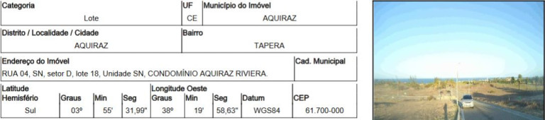 Imagem Terreno à Venda, 1.204 m² em Prainha - Aquiraz Imagem Terreno à Venda, 1.204 m² em Prainha - Aquiraz