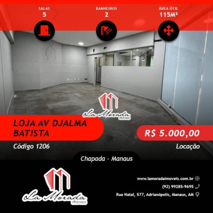 Loja para Alugar, 115 m² em Chapada - Manaus
