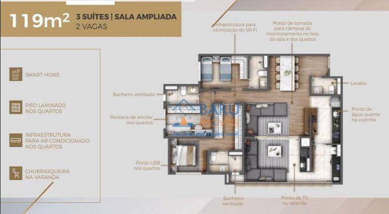 Imagem Apartamento com 3 Quartos à Venda, 120 m² em Ipiranga - São Paulo Imagem Apartamento com 3 Quartos à Venda, 120 m² em Ipiranga - São Paulo