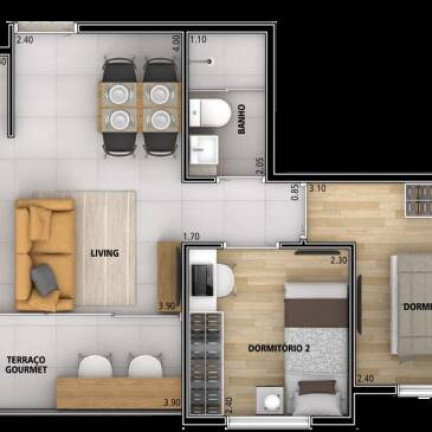 Imagem Apartamento com 100 Quartos à Venda, 1 m² em Carandiru - São Paulo