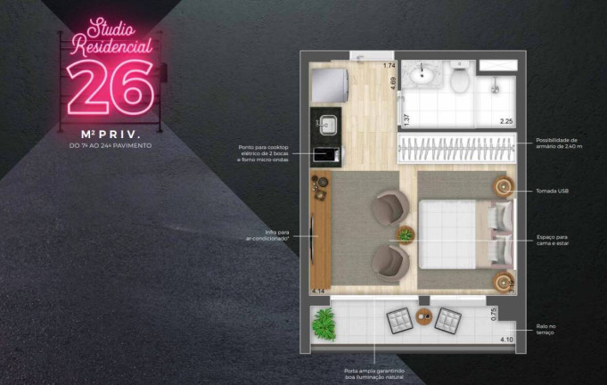 Imagem Apartamento à Venda,  em Vila Buarque - São Paulo