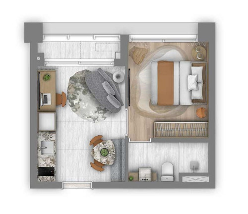 Imagem Apartamento com 1 Quarto à Venda, 30 m² em Itaim Bibi - São Paulo Imagem Apartamento com 1 Quarto à Venda, 30 m² em Itaim Bibi - São Paulo