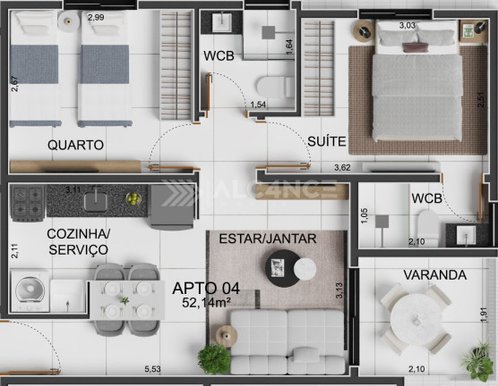 Imagem Apartamento com 3 Quartos à Venda, 68 m² em Intermares - Cabedelo Imagem Apartamento com 3 Quartos à Venda, 68 m² em Intermares - Cabedelo