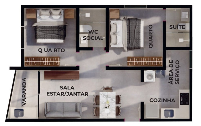 Imagem Cobertura com 2 Quartos à Venda, 110 m² em Ponta De Matos - Cabedelo Imagem Cobertura com 2 Quartos à Venda, 110 m² em Ponta De Matos - Cabedelo