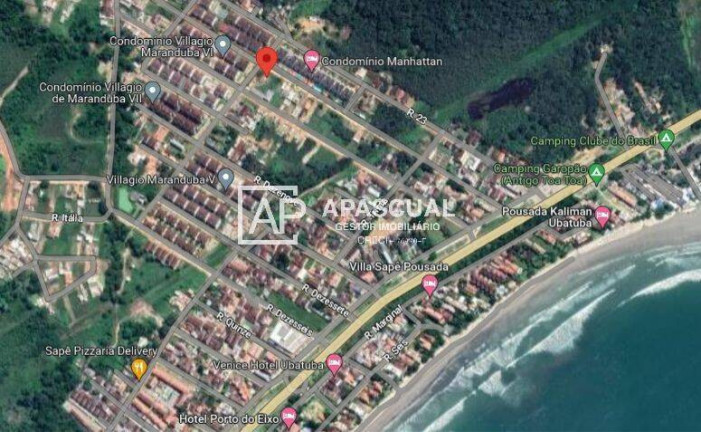 Apartamento com 2 Quartos à Venda, 58 m² em Praia Do Sapê - Ubatuba