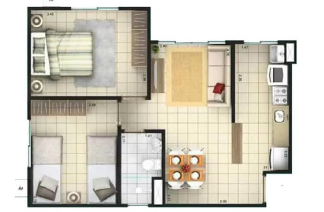Imagem Apartamento com 2 Quartos à Venda, 41 m² em Santa Etelvina - Manaus