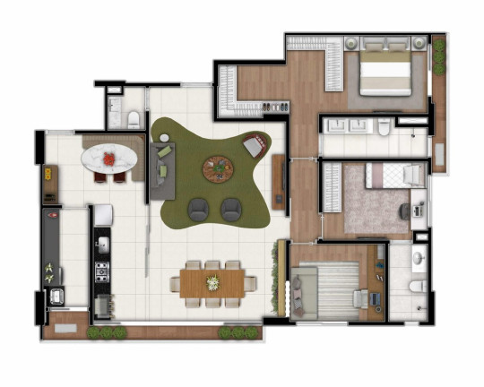 Imagem Apartamento com 3 Quartos à Venda, 130 m² em Jardim América - Goiânia Imagem Apartamento com 3 Quartos à Venda, 130 m² em Jardim América - Goiânia
