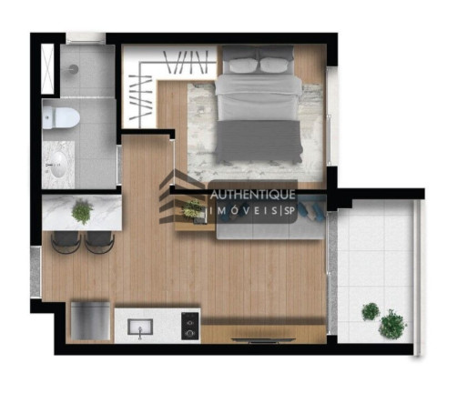 Imagem Apartamento com 1 Quarto à Venda, 37 m² em Moema - São Paulo