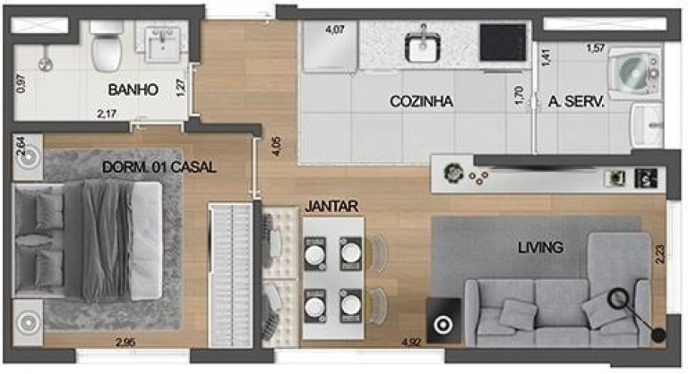 Imagem Imóvel com 2 Quartos à Venda, 34 m² em Moema - São Paulo Imagem Imóvel com 2 Quartos à Venda, 34 m² em Moema - São Paulo