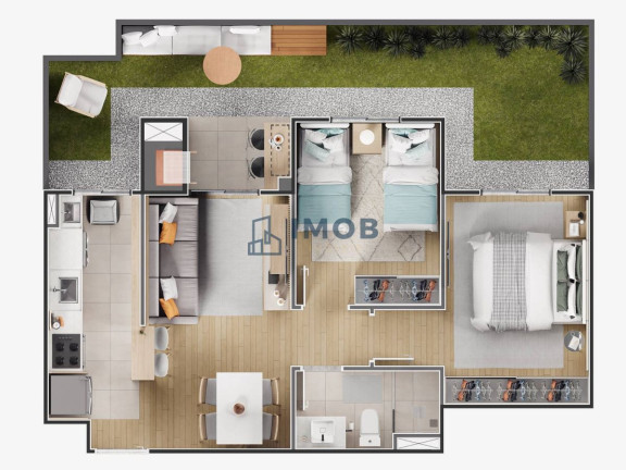 Imagem Apartamento com 2 Quartos à Venda, 46 m² em Jaraguá Esquerdo - Jaraguá Do Sul