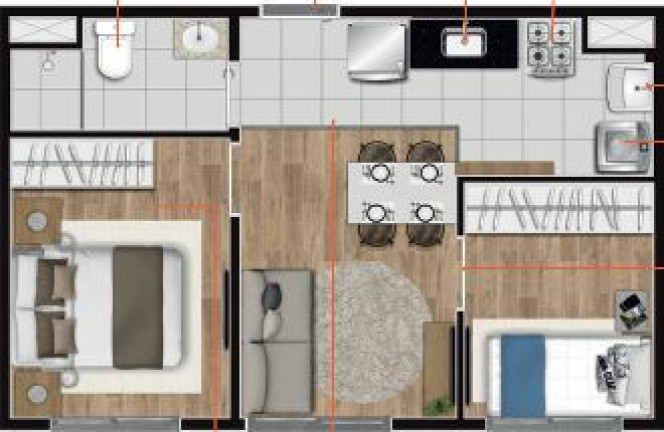 Imagem Apartamento com 2 Quartos à Venda, 34 m² em Jardim Miriam - São Paulo Imagem Apartamento com 2 Quartos à Venda, 34 m² em Jardim Miriam - São Paulo