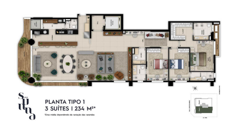 Imagem Apartamento com 4 Quartos à Venda, 235 m² em Setor Oeste - Goiânia Imagem Apartamento com 4 Quartos à Venda, 235 m² em Setor Oeste - Goiânia