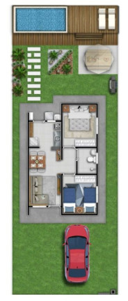 Imagem Casa com 2 Quartos à Venda, 105 m² em Distrito Industrial Do Una - Taubaté Imagem Casa com 2 Quartos à Venda, 105 m² em Distrito Industrial Do Una - Taubaté
