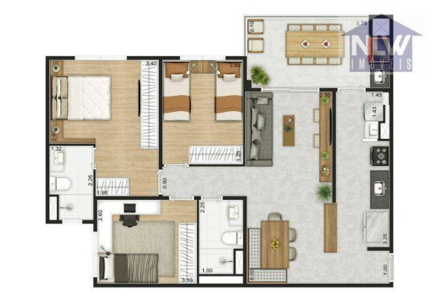 Imagem Apartamento com 3 Quartos à Venda, 81 m² em Vila Isa - São Paulo Imagem Apartamento com 3 Quartos à Venda, 81 m² em Vila Isa - São Paulo