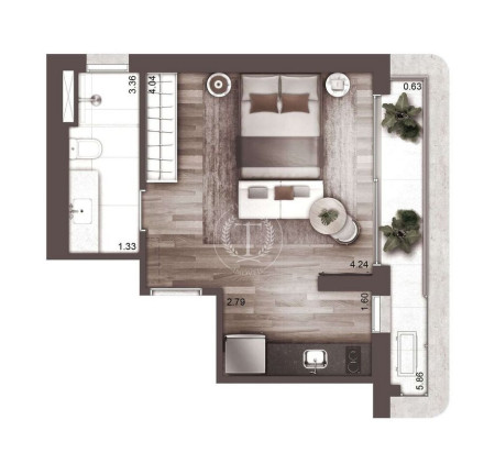 Imagem Apartamento com 1 Quarto à Venda, 32 m² em Higienópolis - São Paulo