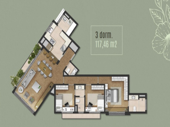 Imagem Apartamento com 3 Quartos à Venda, 121 m² em Petrópolis - Porto Alegre