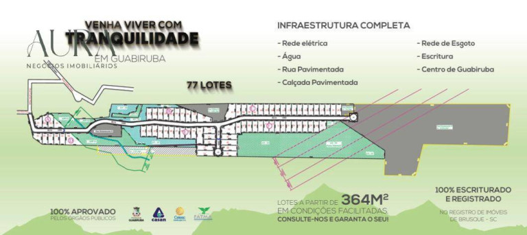 Imagem Terreno à Venda, 427 m² em Centro - Guabiruba Imagem Terreno à Venda, 427 m² em Centro - Guabiruba