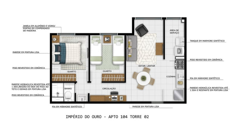 Imagem Imóvel com 2 Quartos à Venda, 58 m² em Centro - São Gonçalo