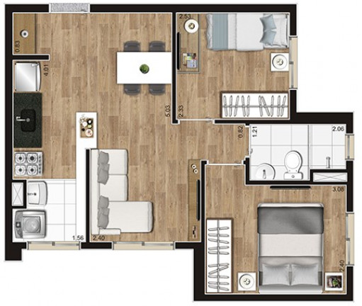 Imagem Imóvel com 2 Quartos à Venda, 41 m² em Parque Arariba - São Paulo Imagem Imóvel com 2 Quartos à Venda, 41 m² em Parque Arariba - São Paulo