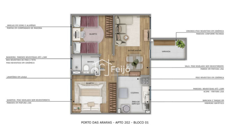 Imagem Apartamento com 2 Quartos à Venda, 40 m² em Restinga - Porto Alegre