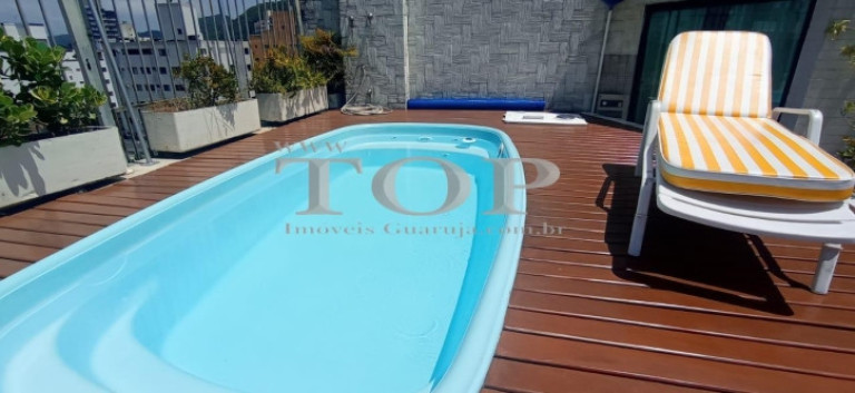 Imagem Cobertura com 3 Quartos à Venda, 180 m² em Tombo - Guarujá