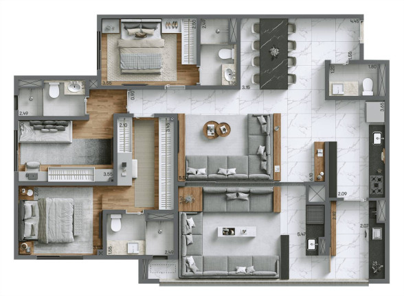 Imagem Apartamento com 2 Quartos à Venda, 72 m² em Alto Do Ipiranga - São Paulo Imagem Apartamento com 2 Quartos à Venda, 72 m² em Alto Do Ipiranga - São Paulo